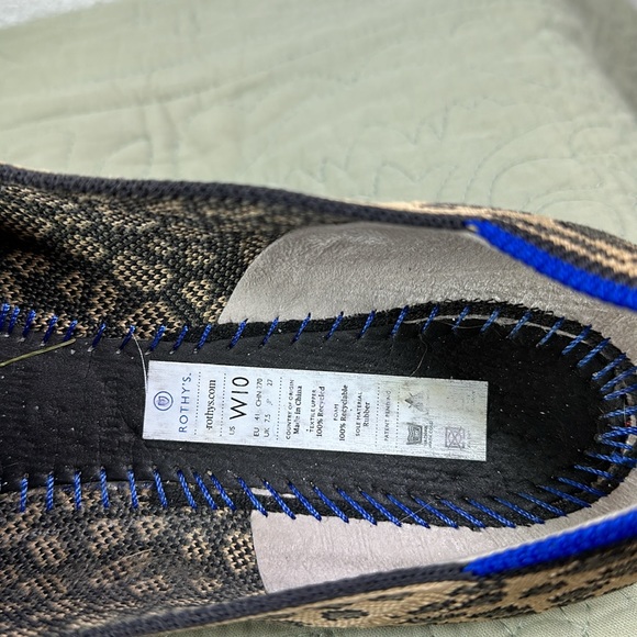 Rothy's The Flat Spotted Leopard Womens 10 Shoes Tan Brown - Picture 8 of 8